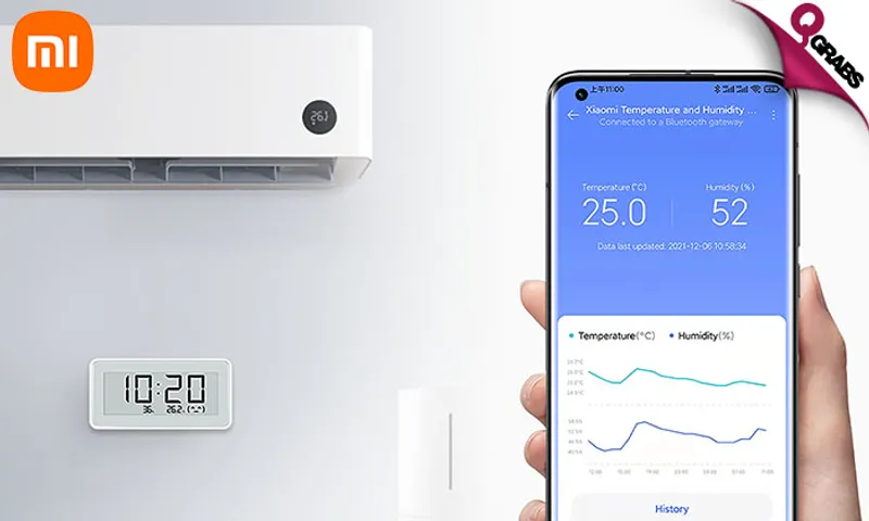 Xiaomi Temperature & Humidity Monitor Clock!